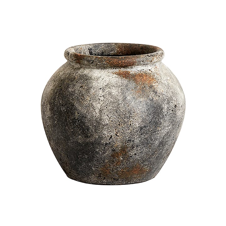 Echo krukke h25 cm Ø30 cm - Rust-grå - MUUBS
