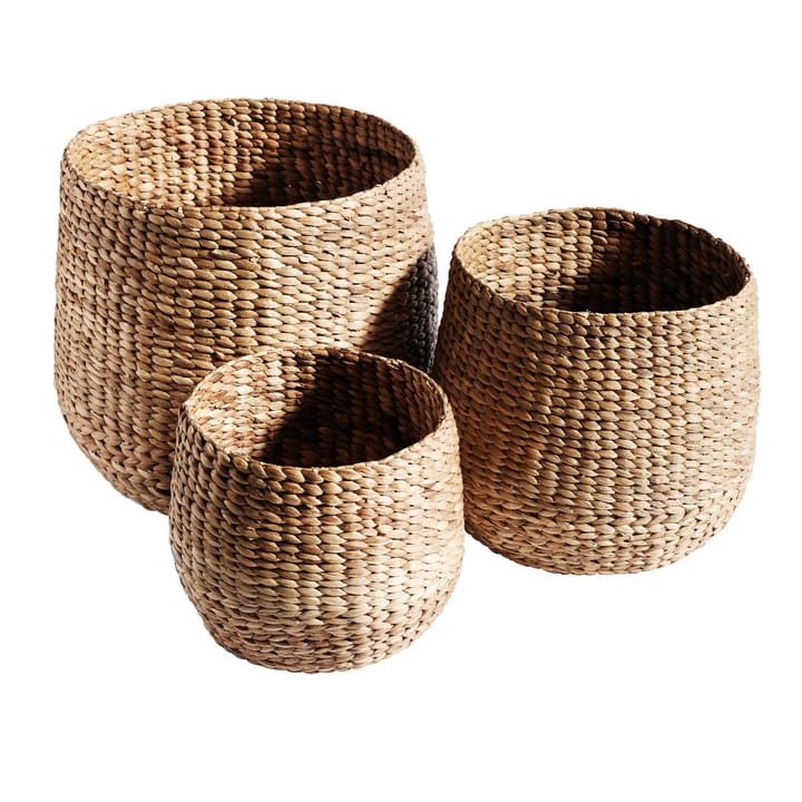 Kurv Round 3-pakke - Natural - MUUBS