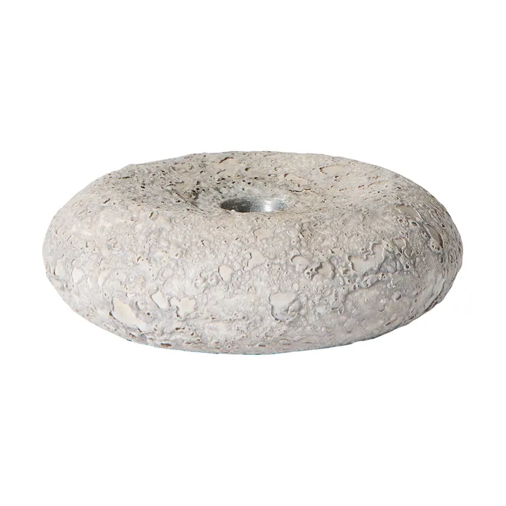 Luna lysestake - Grey, Ø13x4,8 cm - MUUBS