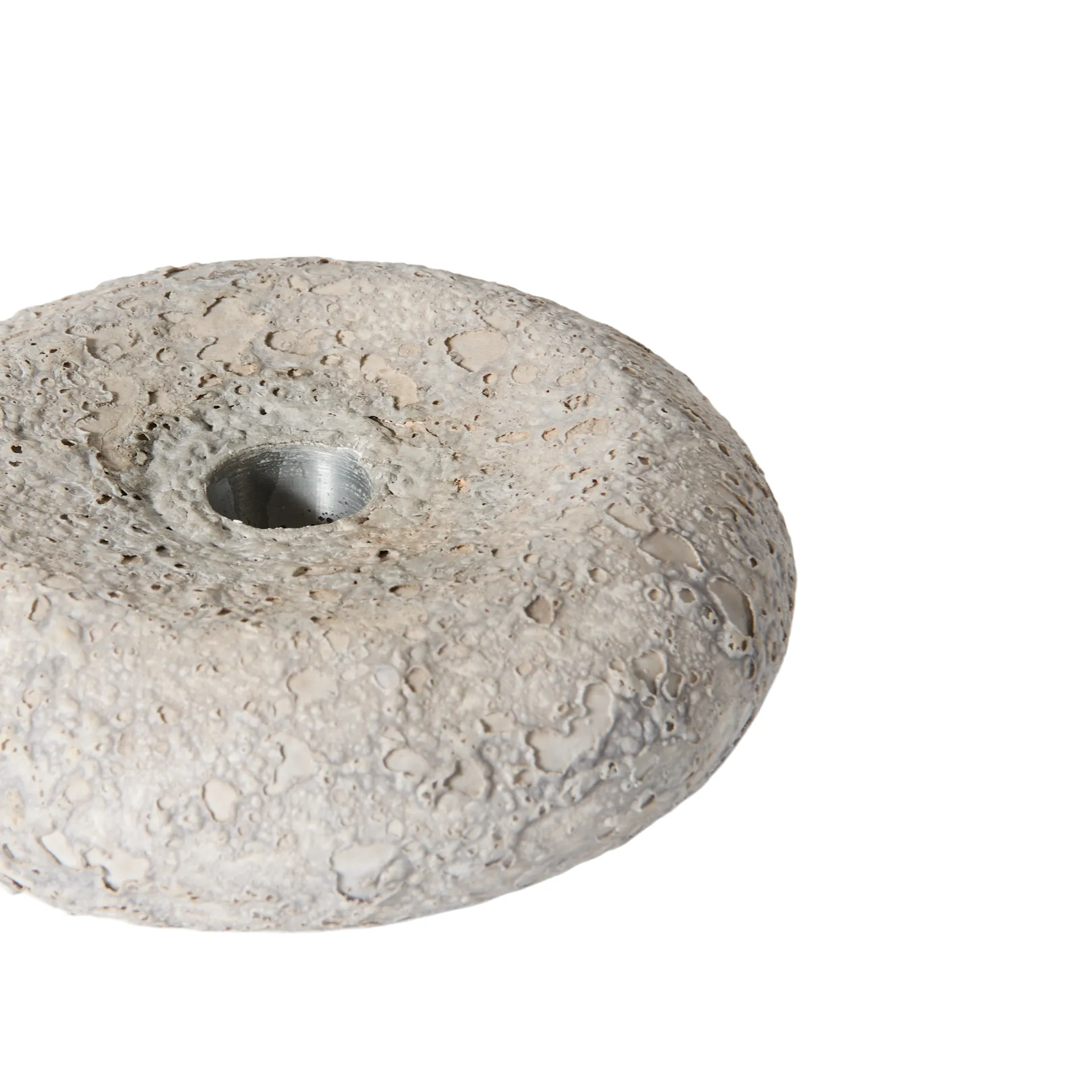 Luna lysestake, Grey, Ø13x4,8 cm MUUBS