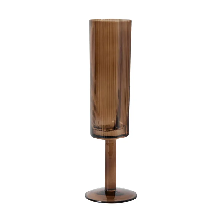 Ripe champagneglass 14,5 cl - Smoked brown - MUUBS