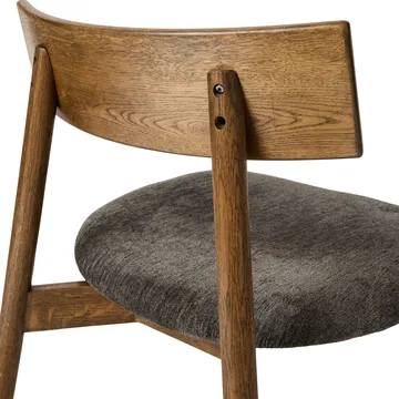 Tetra lounge chair - Granittfarget stoff-mørkoljet eik - MUUBS