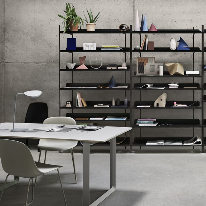 70/70 spisebord 170 x 85 cm, Black linoleum-Plywood-Sand Muuto
