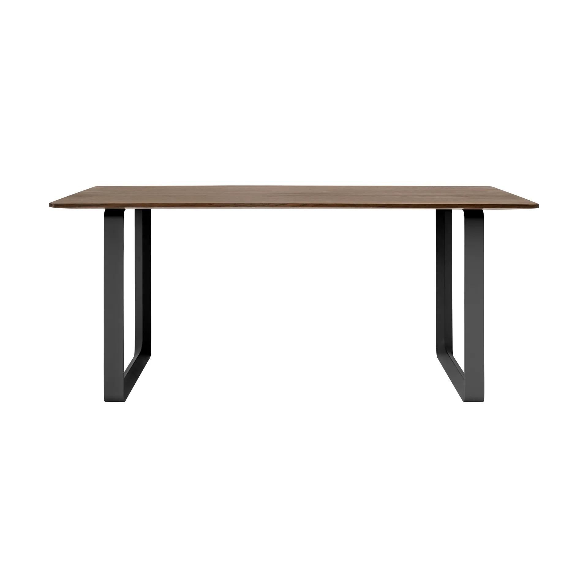 70/70 spisebord 170 x 85 cm, Solid smoked oak-Black Muuto