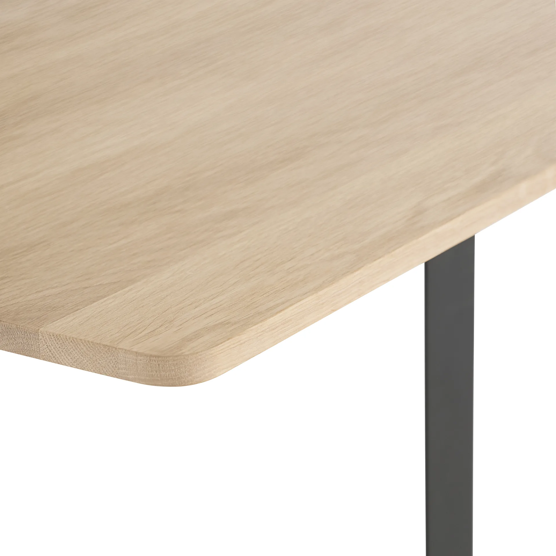 70/70 spisebord 170 x 85 cm, Solid smoked oak-Black Muuto