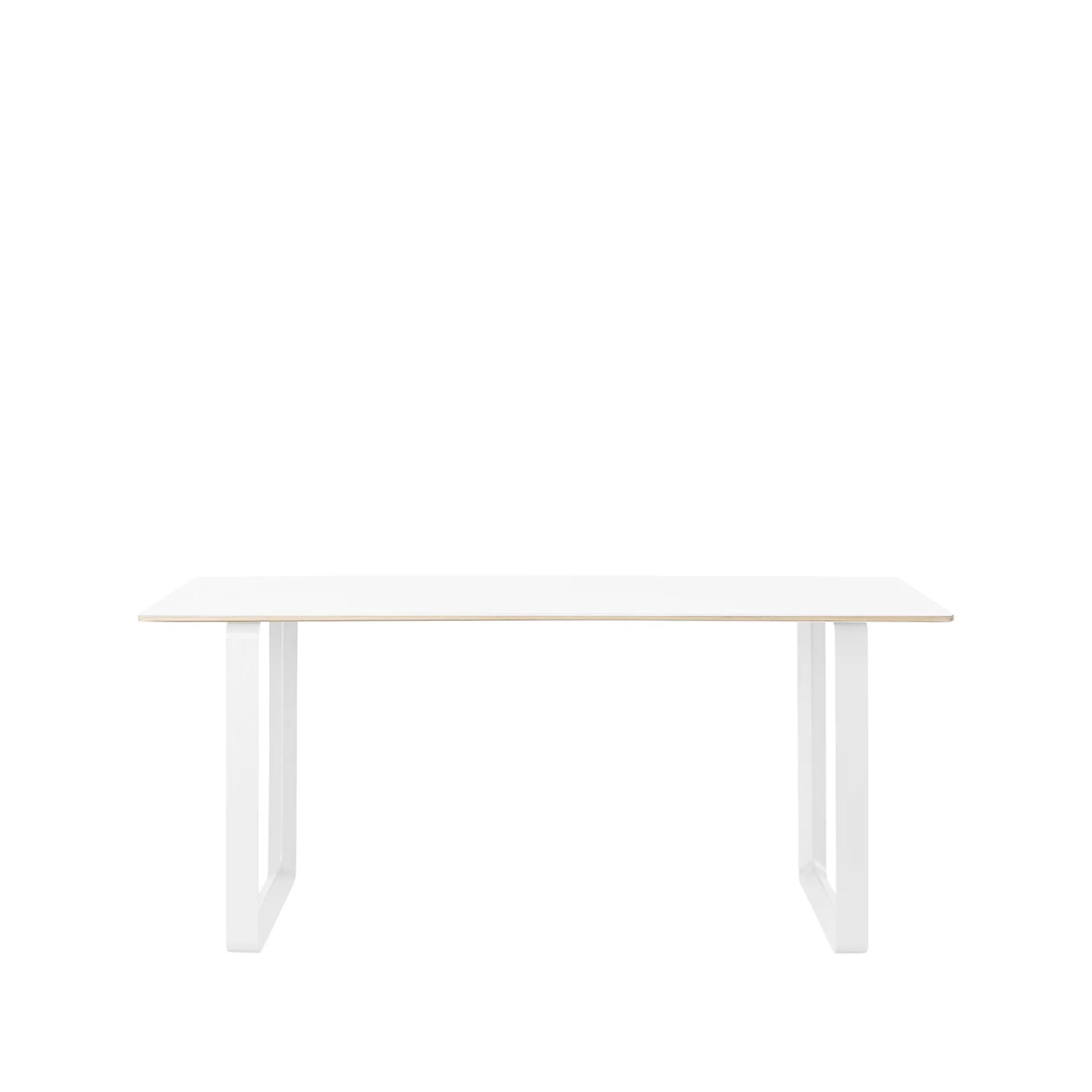 70/70 spisebord 170 x 85 cm, White laminate-Plywood-White Muuto
