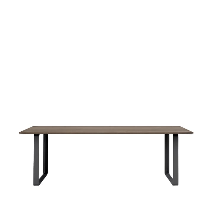 70/70 spisebord 225 x 90 cm - Solid smoked oak-Black - Muuto