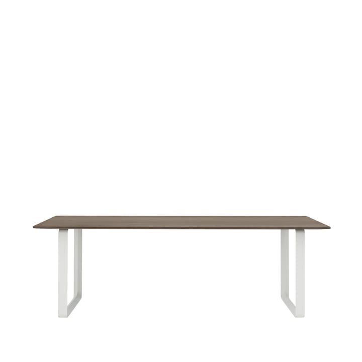 70/70 spisebord 225 x 90 cm - Solid smoked oak-White - Muuto