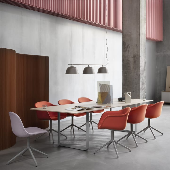 70/70 spisebord 295 x 108 cm, Solid oak-Grey Muuto
