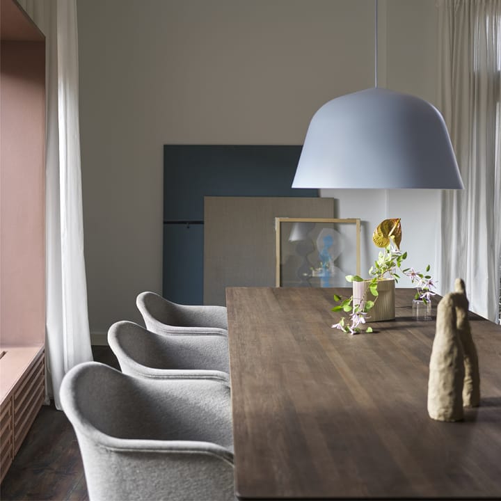 70/70 spisebord 295 x 108 cm, Solid oak-Grey Muuto