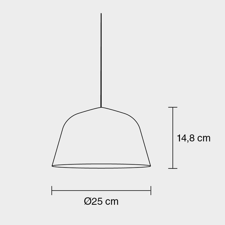 Ambit taklampe Ø25 cm, hvit Muuto