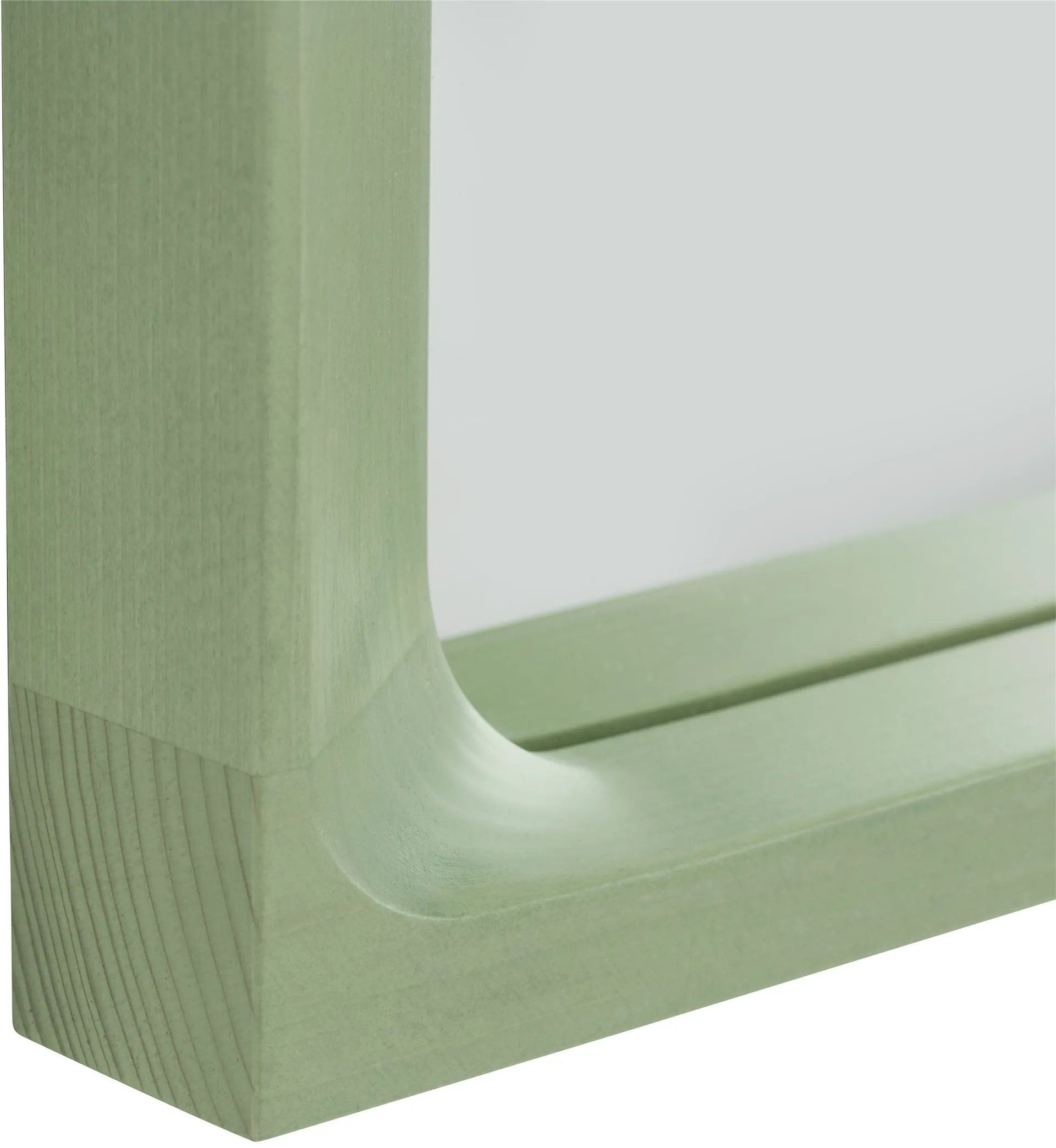 Arced speil 80x55 cm, Light green Muuto