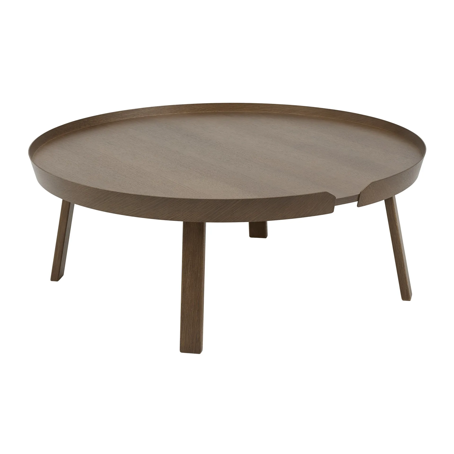 Around bord XL, Stained dark brown Muuto
