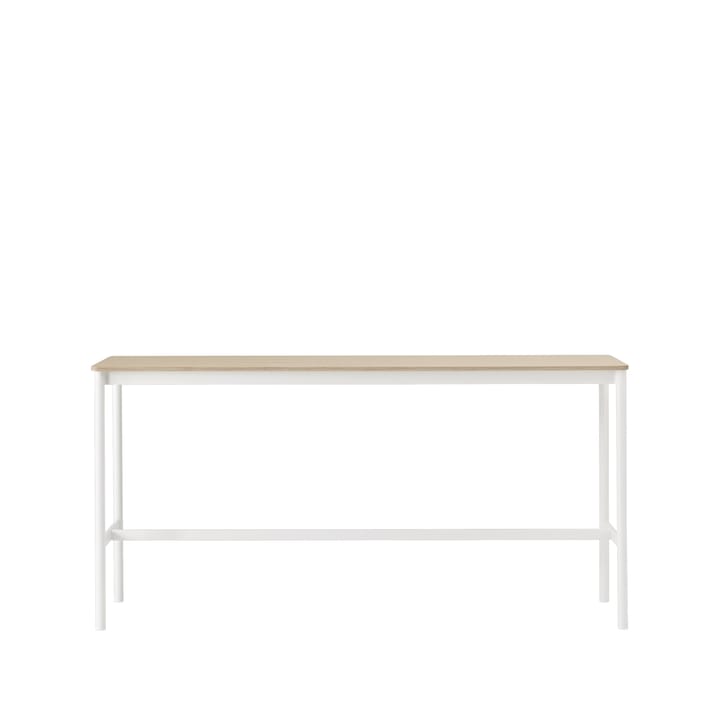 Base High barbord - oak, hvitt stativ, plywoodkant, b 50 l 190 h 95 - Muuto