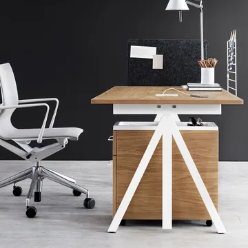 Base spisebord - white, abs kant, 140 x 80 cm - Muuto