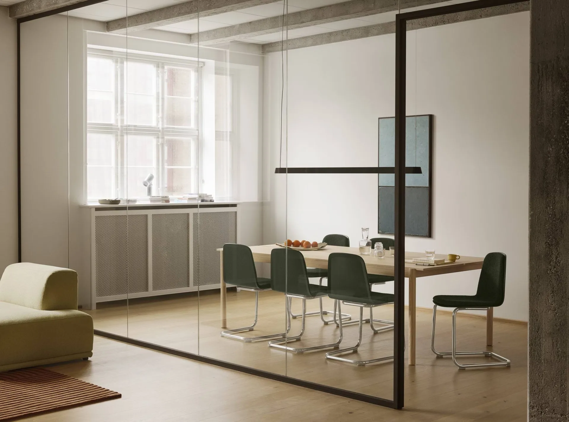 Brink Chair Cantilever Base stol, Eik-krom Muuto