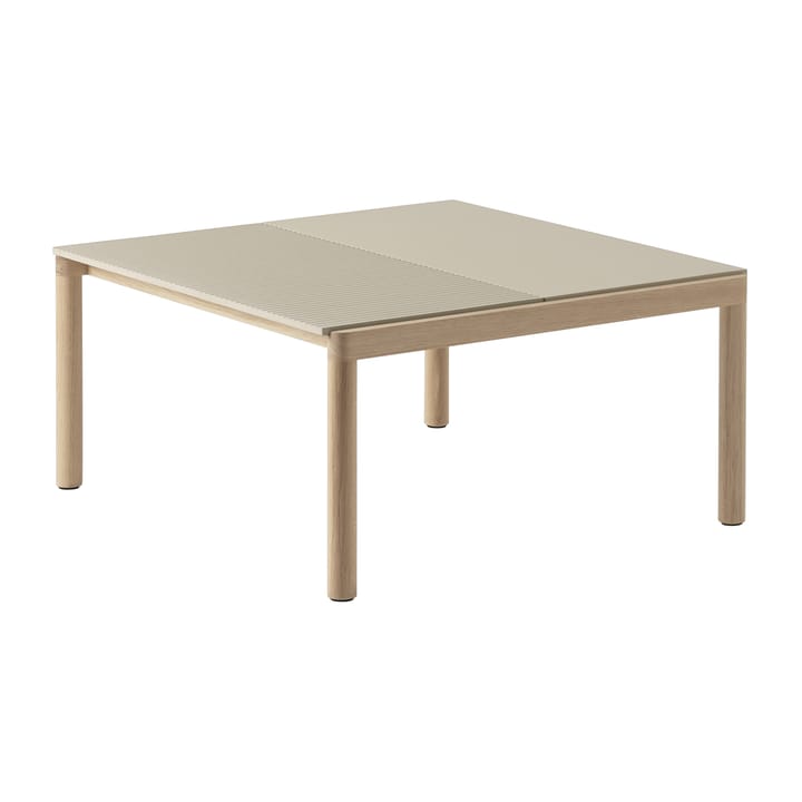 Couple 1 Plain-1 Wavy salongbord 80 x 84 x 40 cm - Sand-oak - Muuto