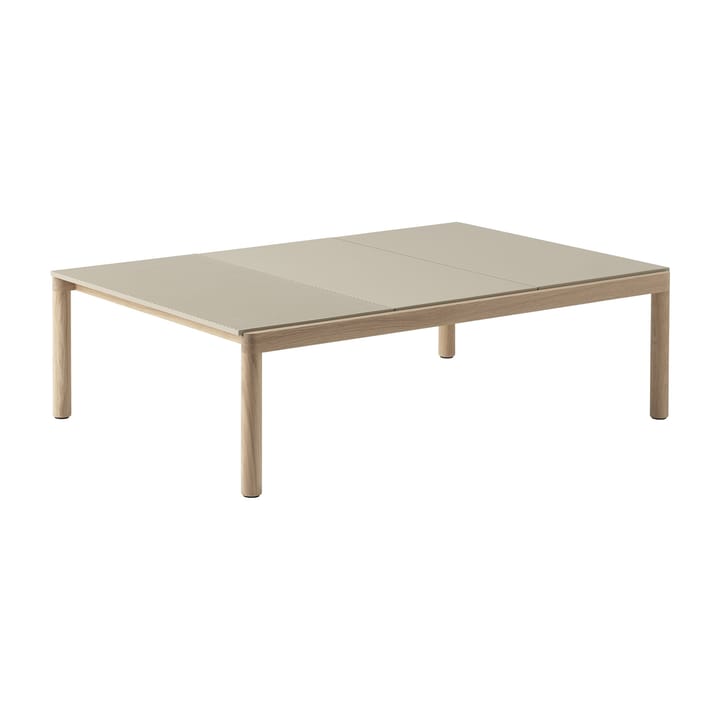 Couple 2 Plain-1 Wavy salongbord 120 x 84 x 35 cm - Sand-oak - Muuto