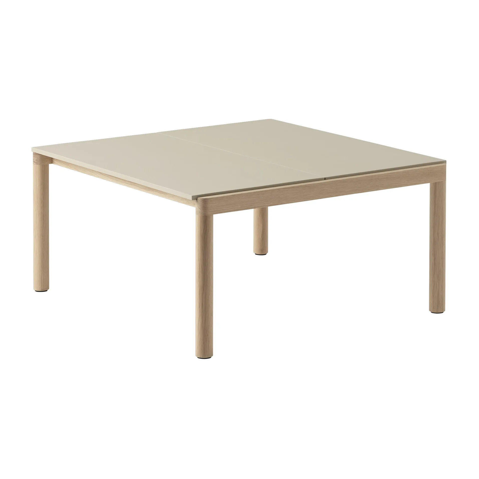 Couple 2 Plain salongbord 80 x 84 x 40 cm, Sand-oak Muuto