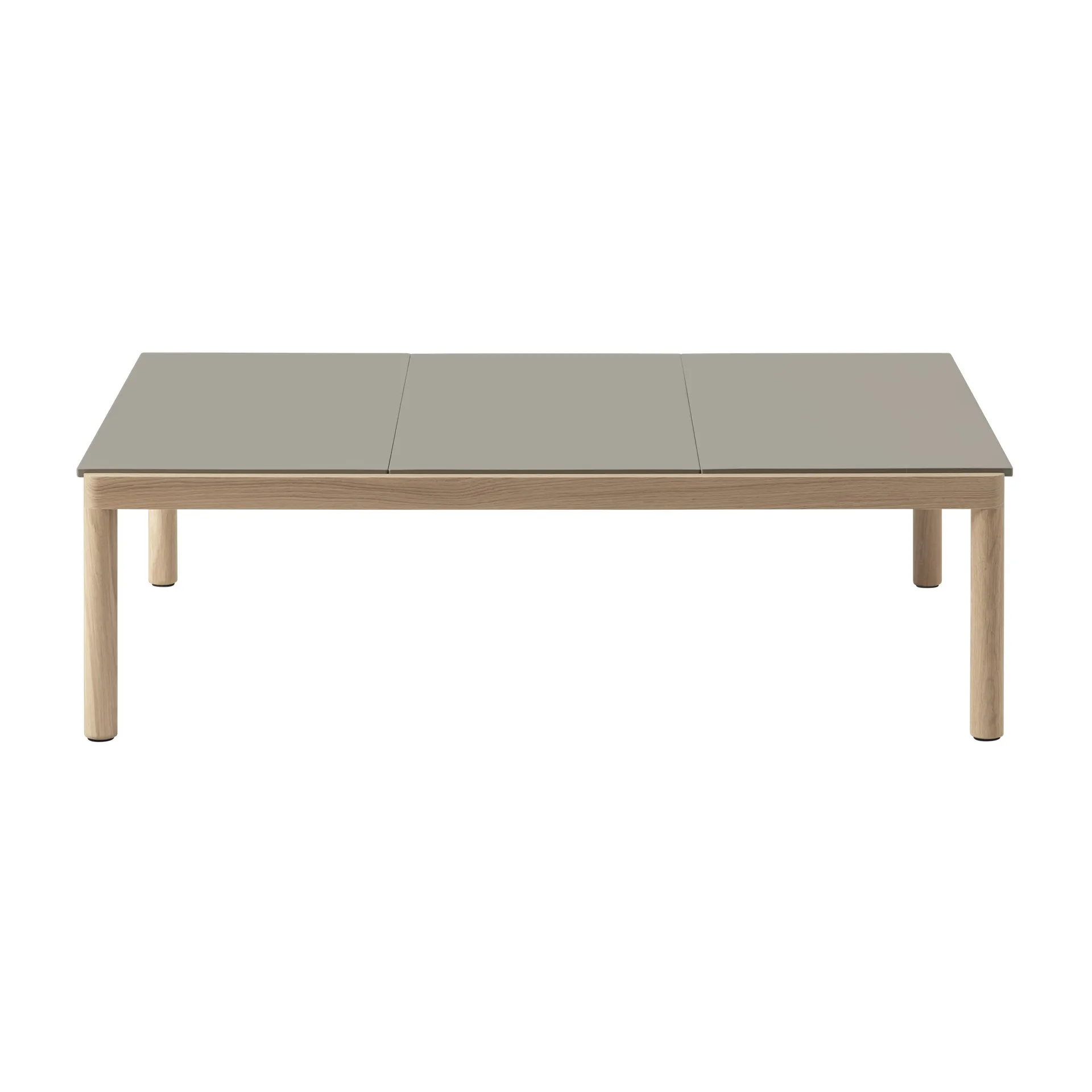 Couple 3 Plain salongbord 120 x 84 x 35 cm, Taupe-oak Muuto