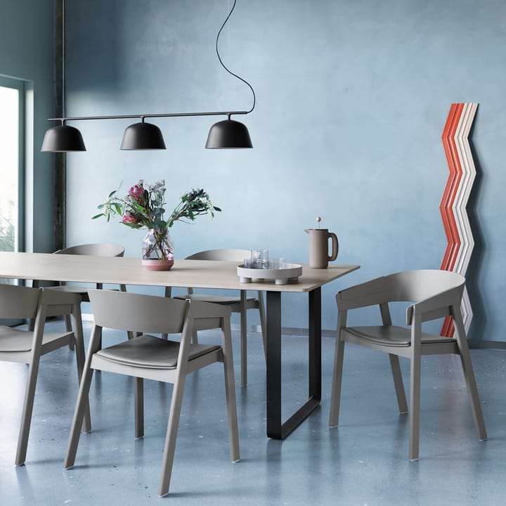 Cover karmstol trukket sete, Refine leather cognac-Oak Muuto