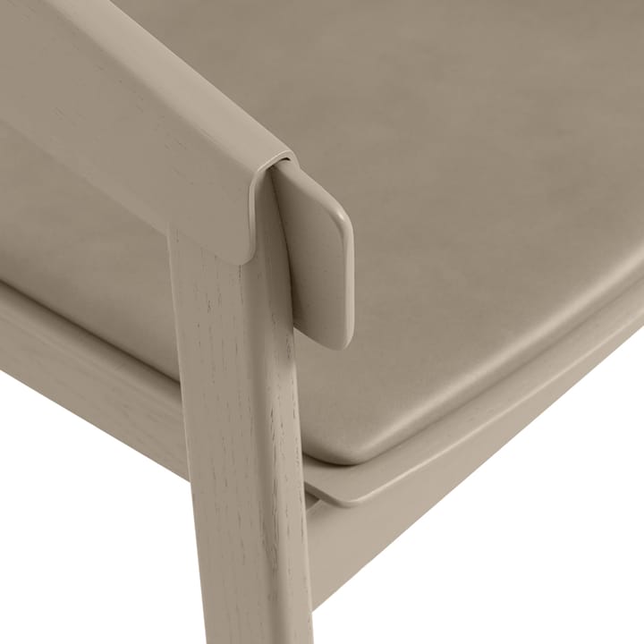 Cover karmstol trukket sete, Refine leather cognac-Oak Muuto