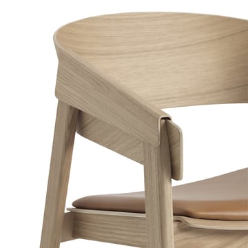Cover lounge chair leather - Cognac-eik - Muuto