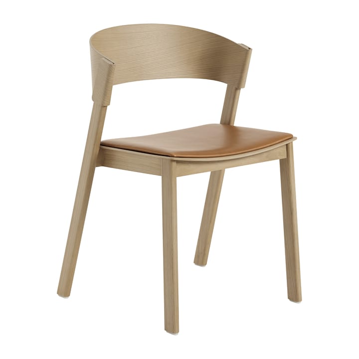 Cover Side Chair leather - Konjakk-eik - Muuto