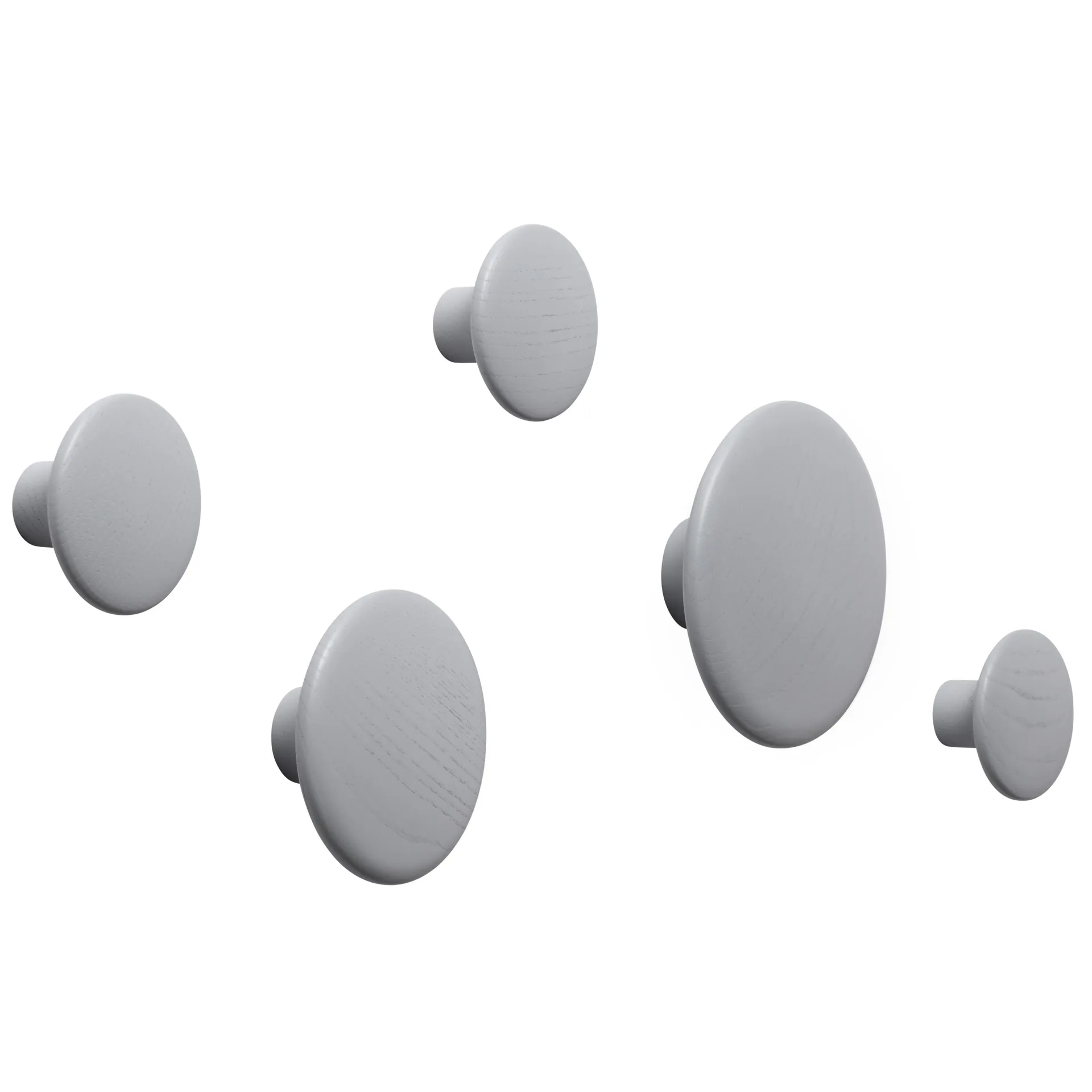 Dots klesknagg grå 1-pack, Ø13 cm Muuto
