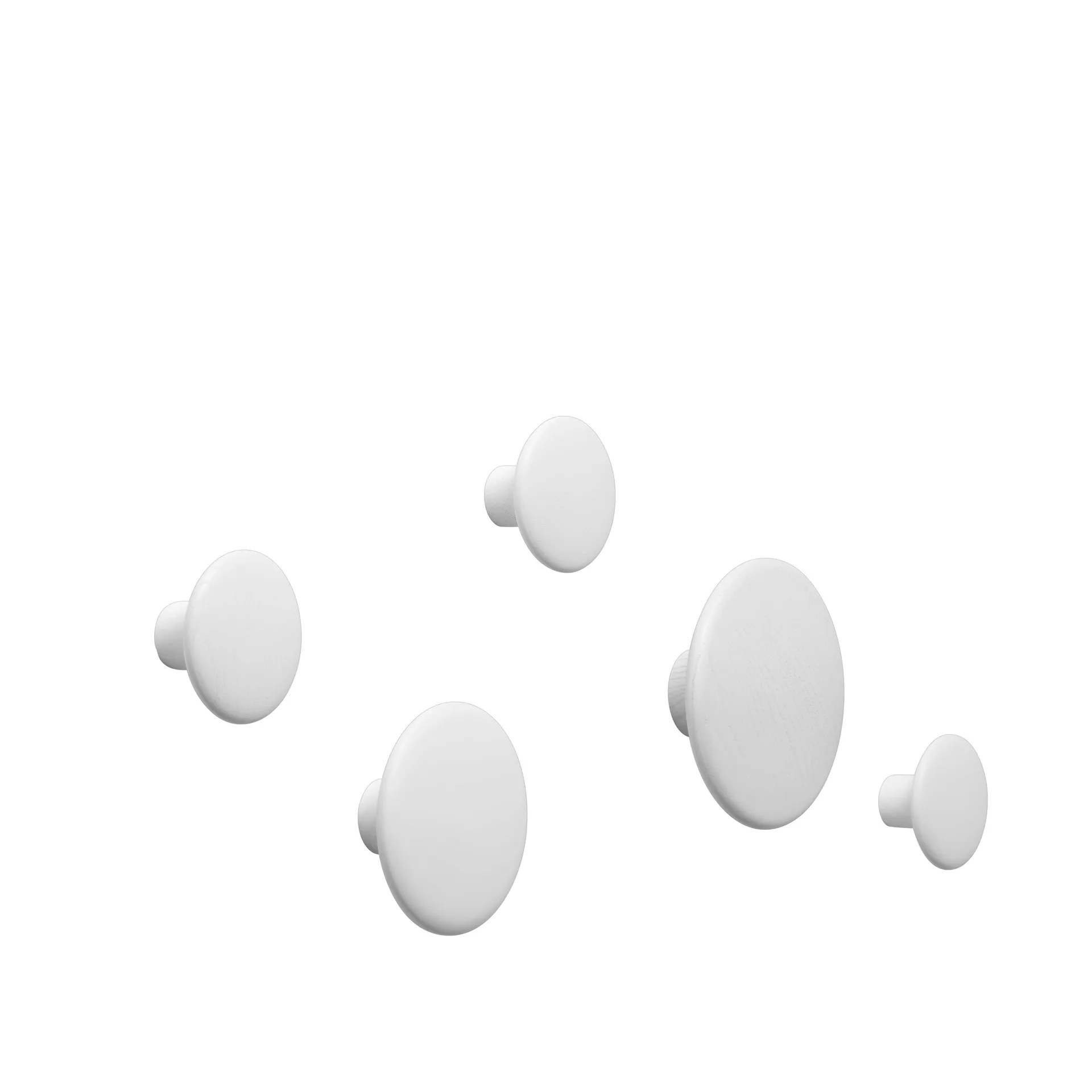 Dots klesknagger 5 stk, Kremhvit Muuto