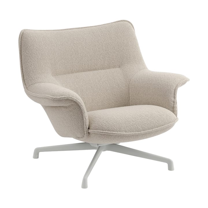 Doze lenestol lav swivel base - Hearth 7-grey - Muuto