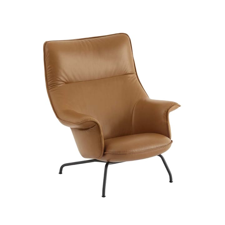 Doze lenestol - Refine leather cognac-Black - Muuto