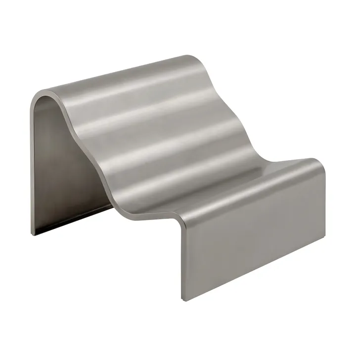 Dream View benk - Børstet stål, 100 cm - Muuto