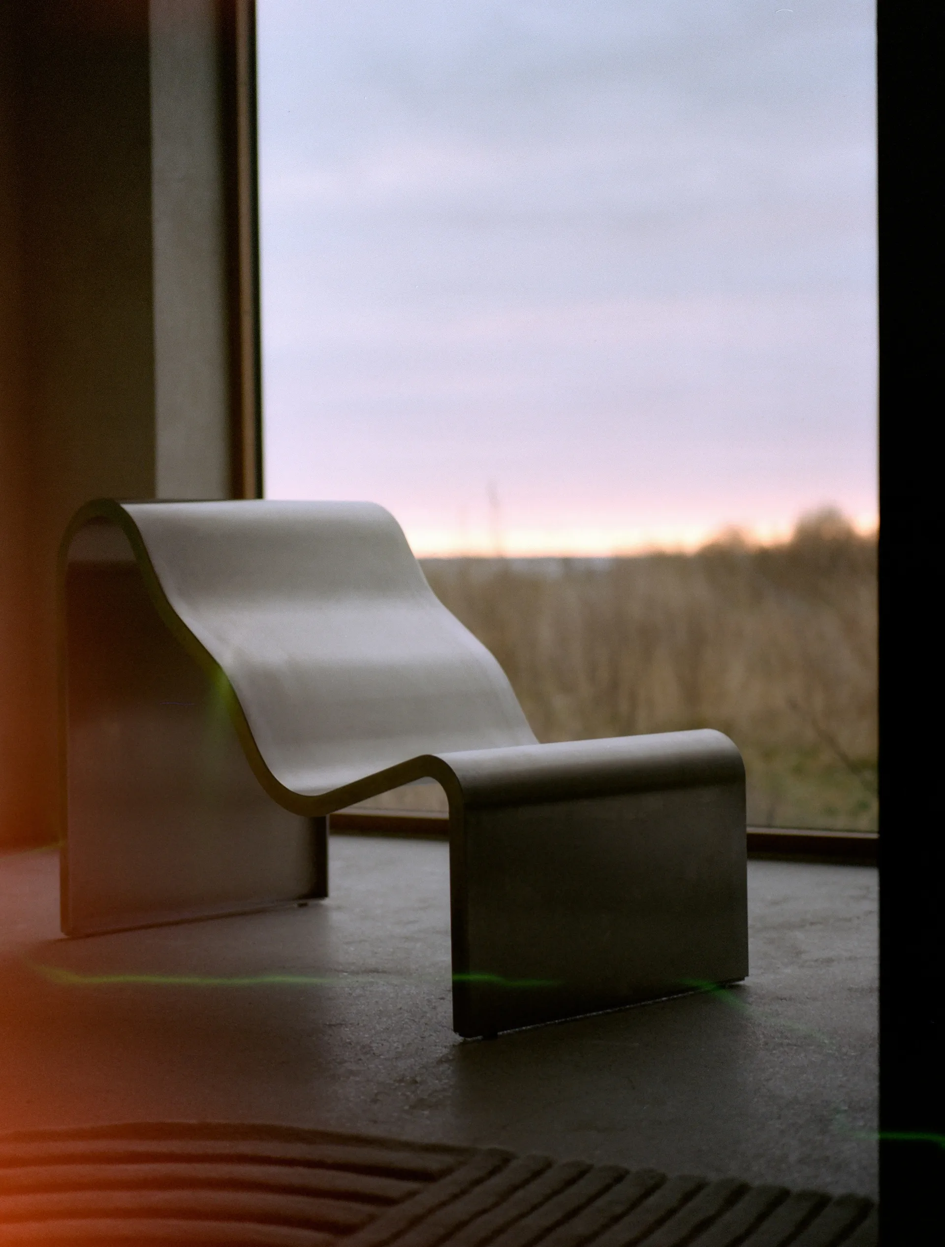 Dream View benk, Børstet stål, 60 cm Muuto