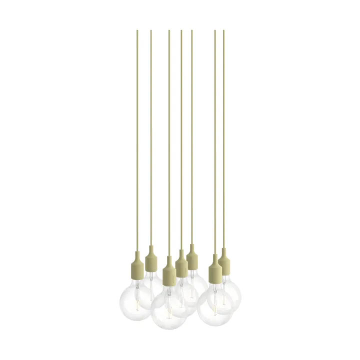 E27 Pendant Cluster 7 pendellampe - Beige green - Muuto