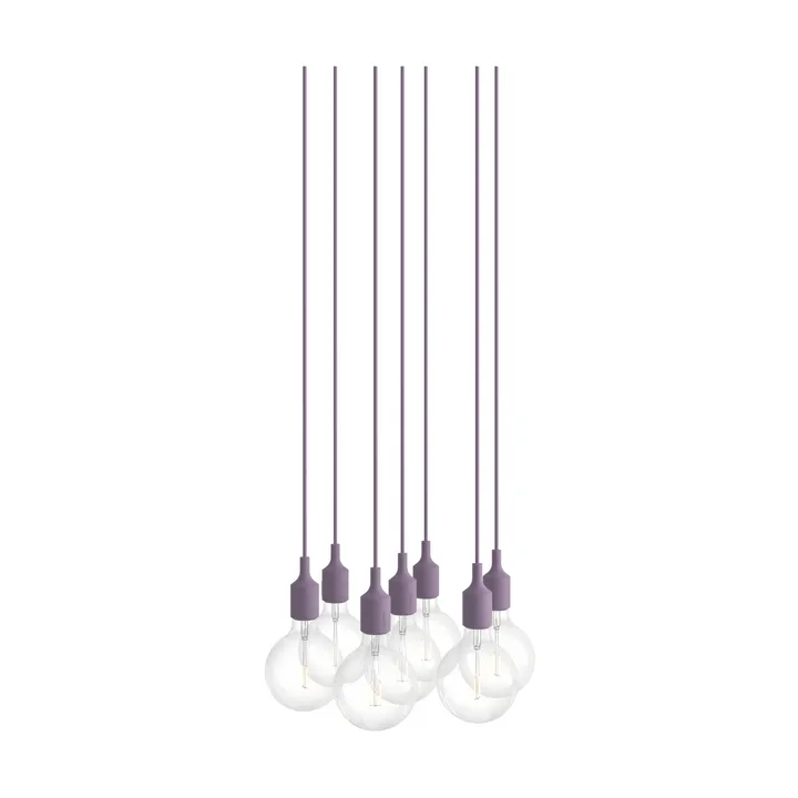 E27 Pendant Cluster 7 pendellampe - Dusty lilac - Muuto