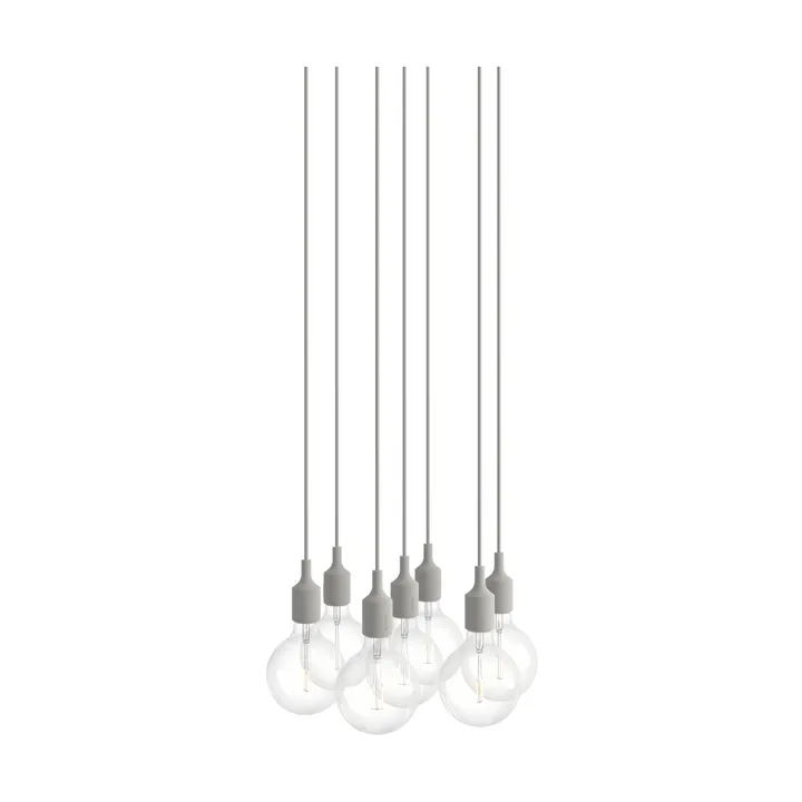 E27 Pendant Cluster 7 pendellampe - Light grey - Muuto