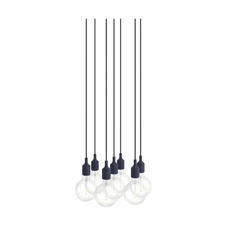 E27 Pendant Cluster 7 pendellampe - Midnight blue - Muuto