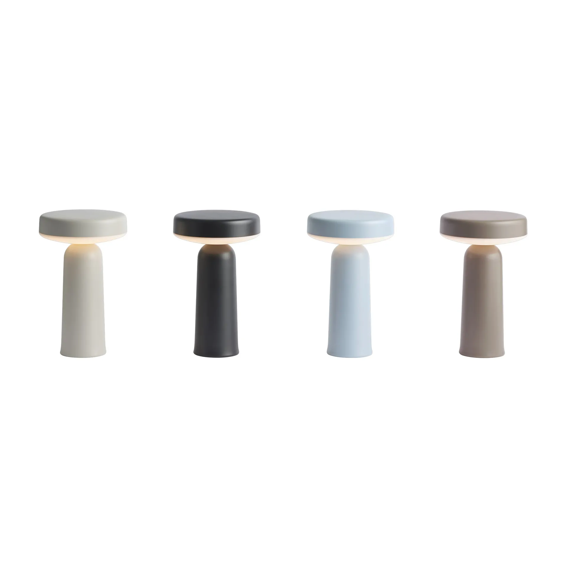 Ease portabel bordlampe 21,5 cm, Grå Muuto