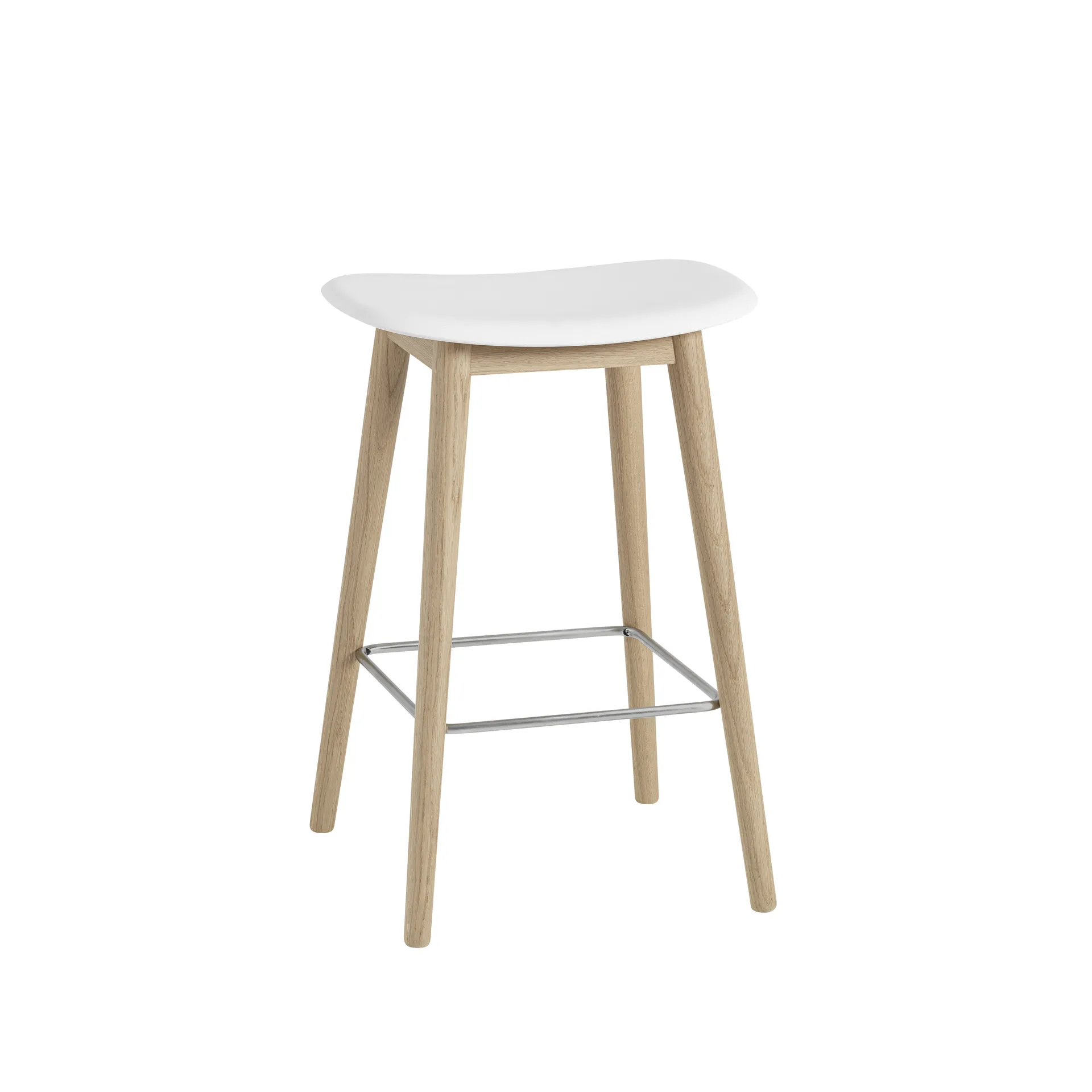 Fiber counter stool 65 cm, white, eikeben Muuto