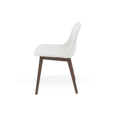 Fiber Side Chair stol med trebein - Hallingdal nr110-stained dark brown - Muuto
