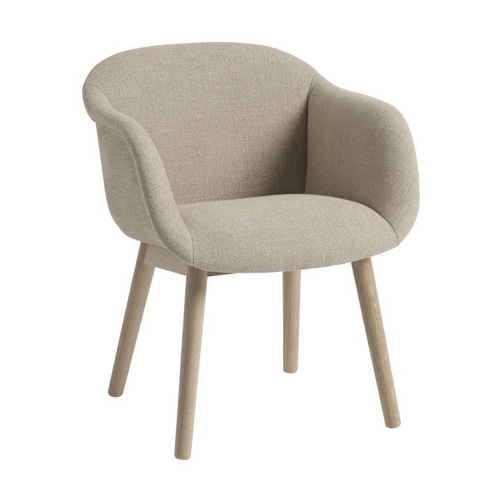 Fiber Soft Armchair med treben - Ecriture 240/Oak - Muuto