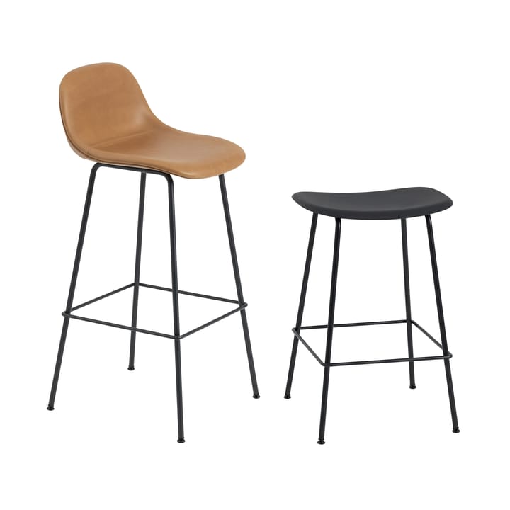 Fiber Tube barstol 65 cm, svart Muuto