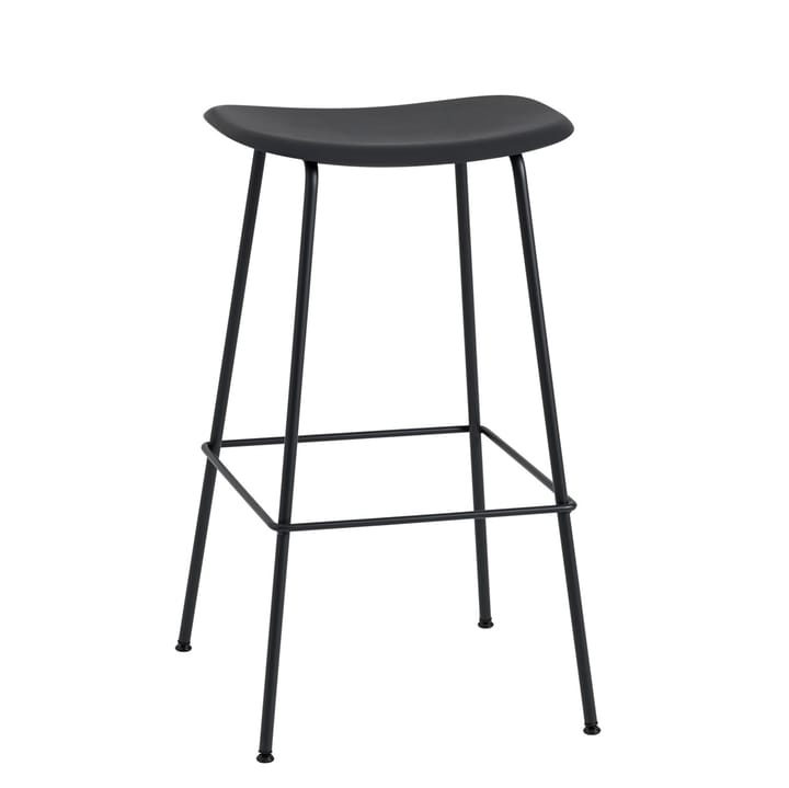 Fiber Tube barstol 75 cm - svart - Muuto