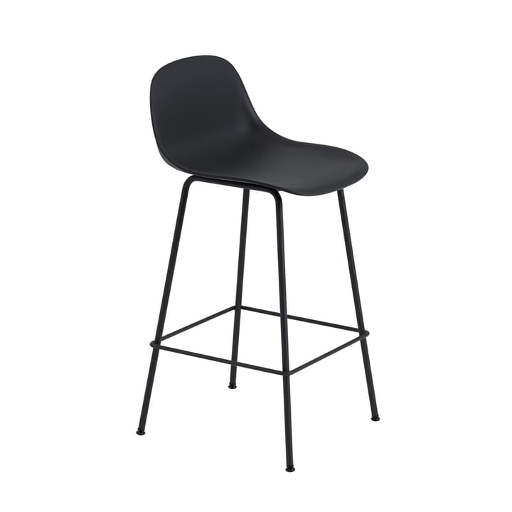 Fiber Tube barstol ryggstøtte 65 cm - svart - Muuto
