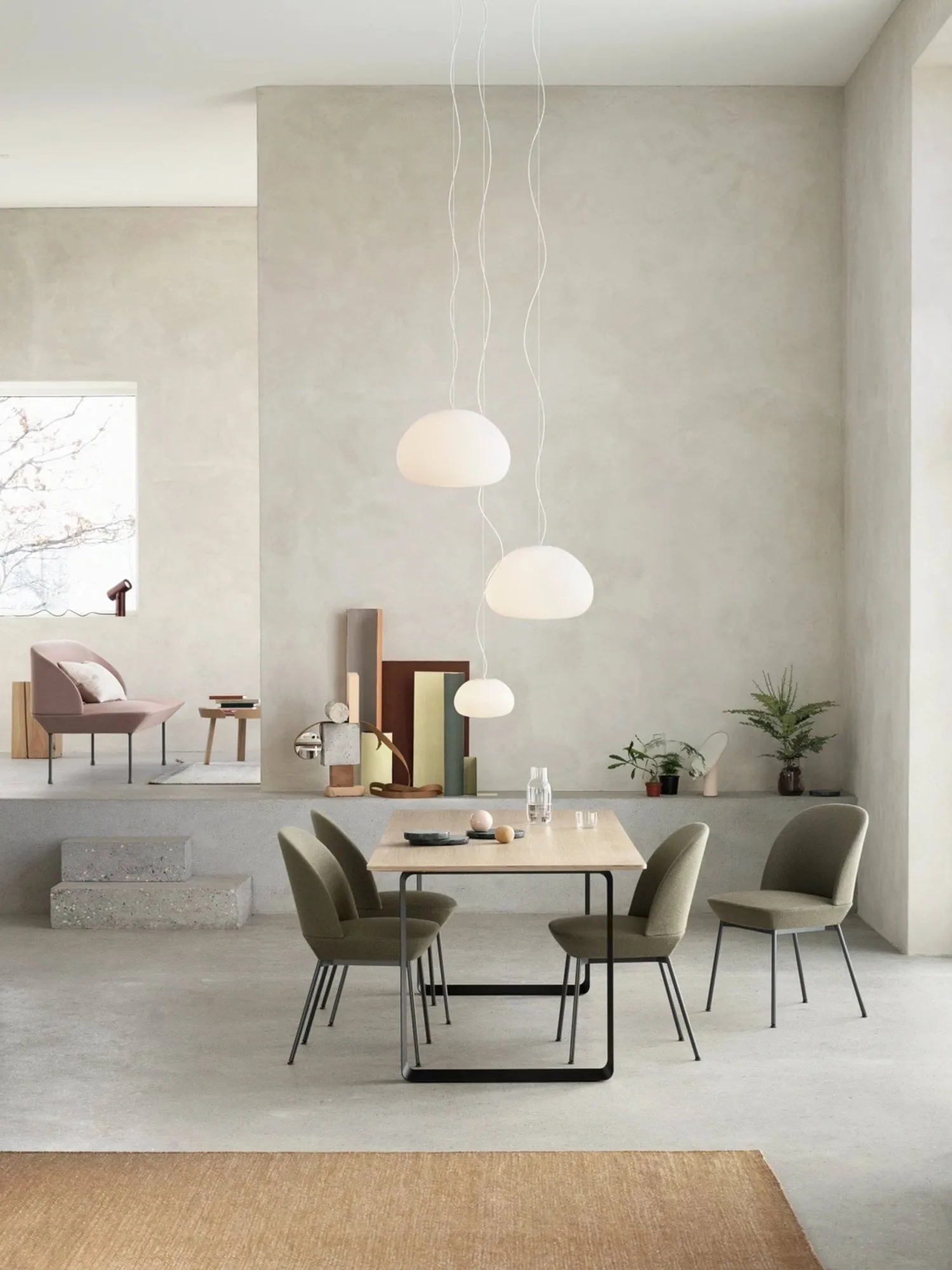 Fluid taklampe, liten Muuto