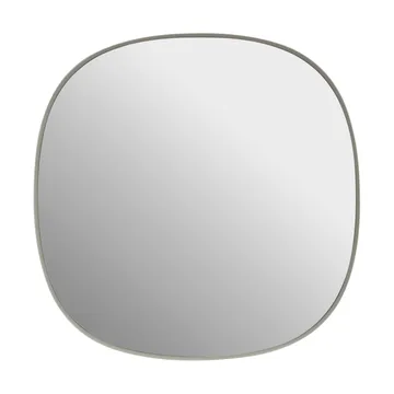 Framed speil - Grey-clear, 40x40 cm - Muuto