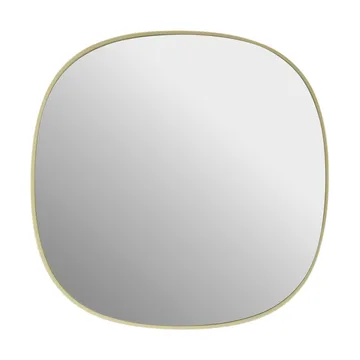 Framed speil - Light yellow-clear, 40x40 cm - Muuto
