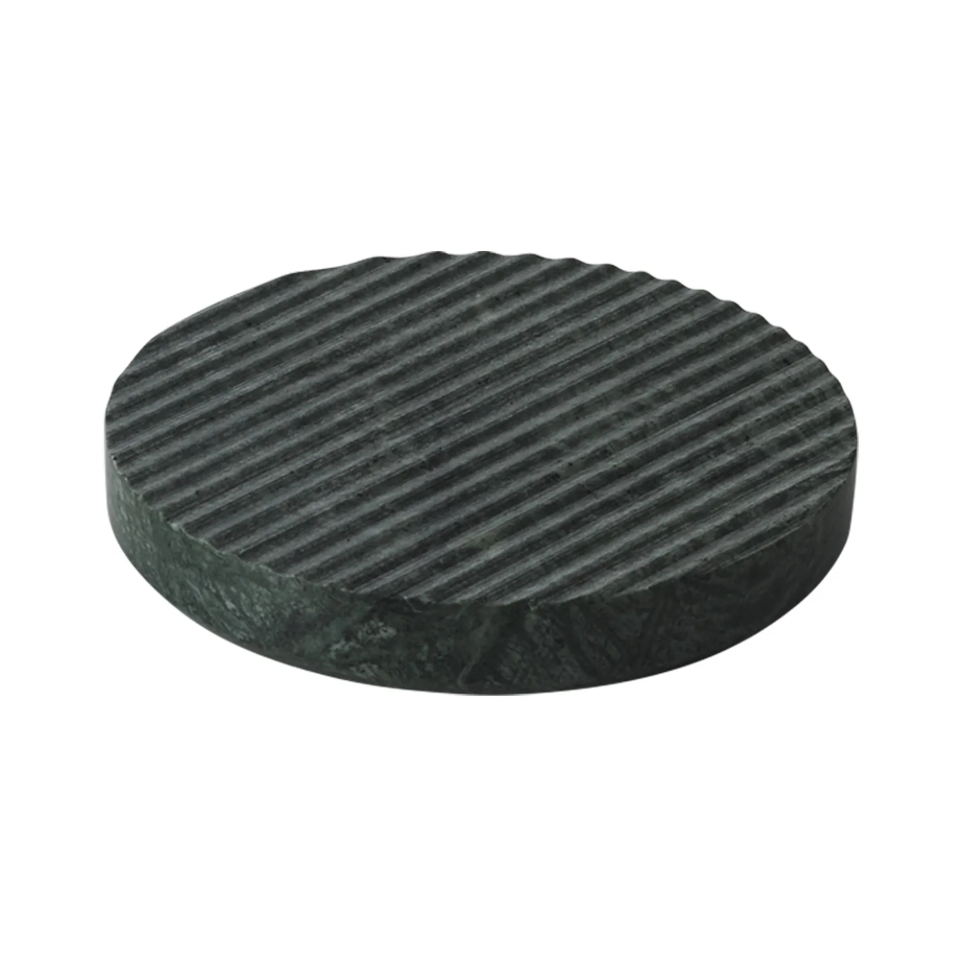 Groove gryteunderlag marmor, grønn liten Muuto