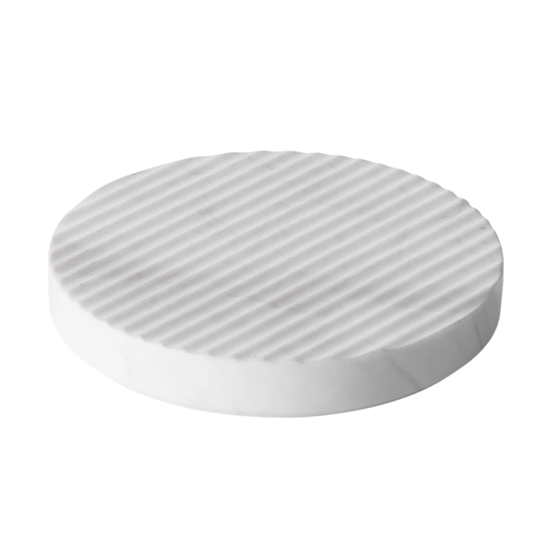 Groove gryteunderlag marmor, hvit liten Muuto